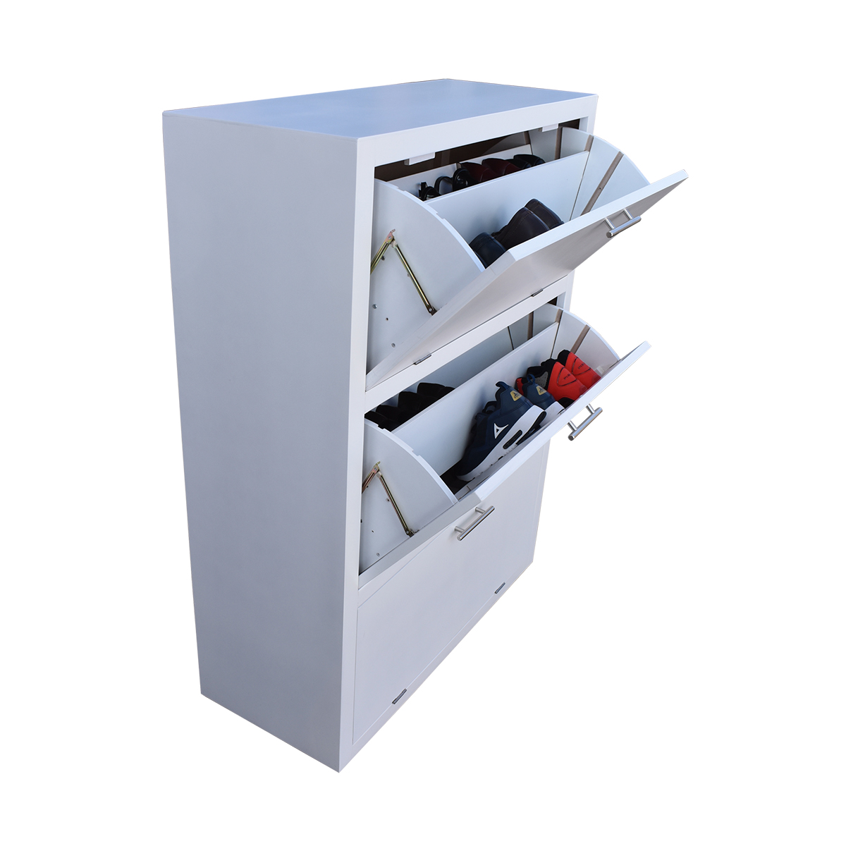 Mueble Zapatero De Madera Para 36 O 24 Pares Moderno Blanco 