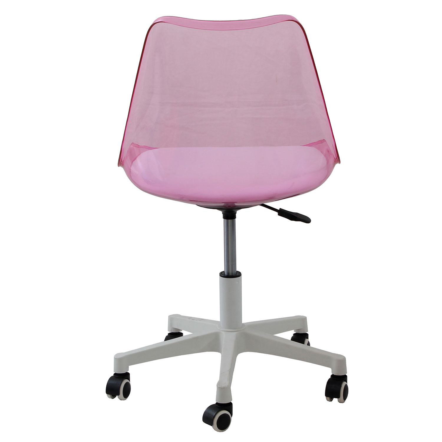Silla de Escritorio Oficina Comedor Acrílica de Alta Calidad Hug Rosa.