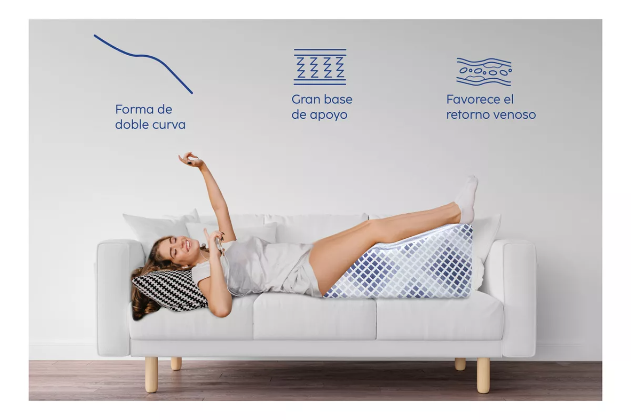 Almohada Cojin Descansa Piernas Ortopedica Confort Para Varices Y Pies Hinchados Comoda En Caja Drjoohn