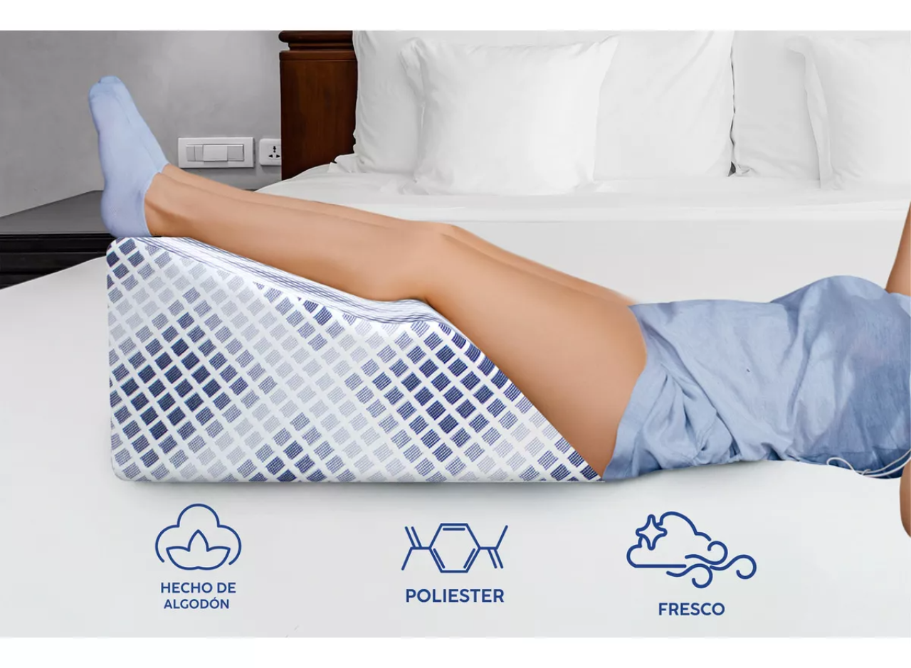 Almohada Cojin Descansa Piernas Ortopedica Confort Para Varices Y Pies Hinchados Comoda En Caja Drjoohn