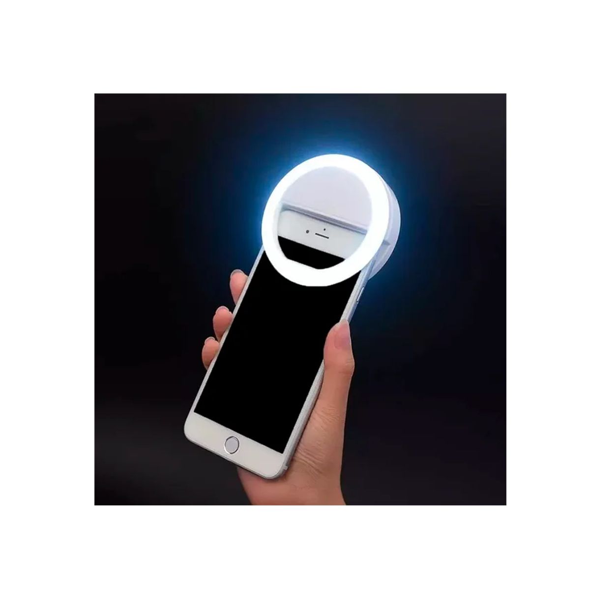 Selfie Soporte Aro Luz Telefono Mini Aro De Luz LED Para Celular Niveles De  Intensidad Para Selfies