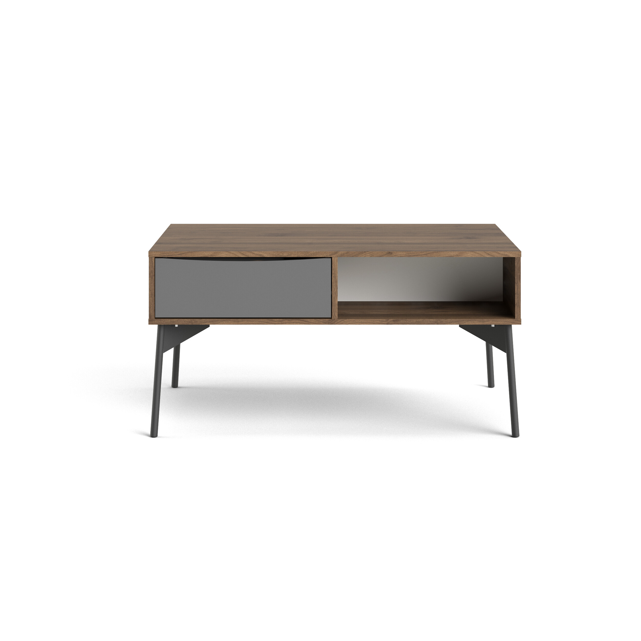 Mesa de Centro Rectangular Multicolor con 1 Cajón y 1 Espacio de Almacenamiento. Estructura de Madera MDF