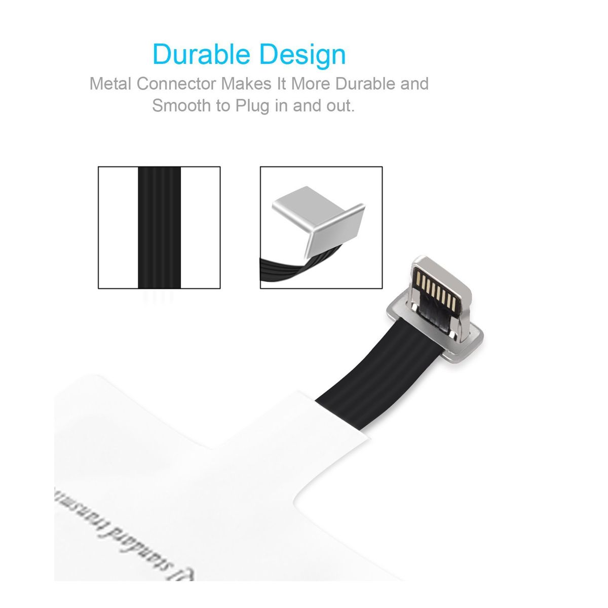 Receptor de Carga Inalambrica QI Universal Interfaz Lightning Iphone