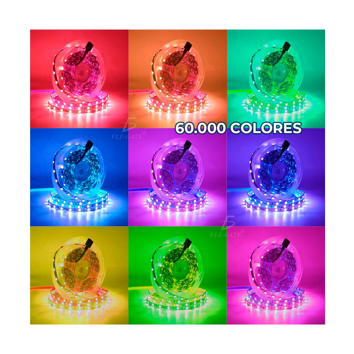 Tira de 20 Metros De Luces Led RGB Control IR y APP Bluetooth