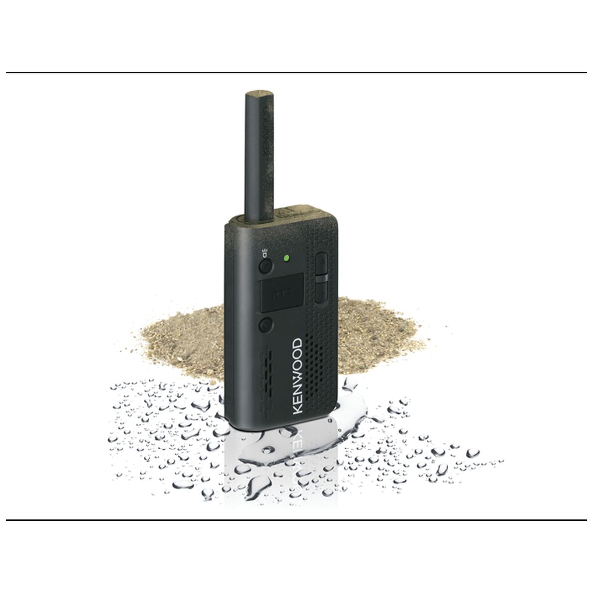 Radio Kenwood PKT03KS, 440-480 MHz, 1.5 W, 4 Canales Preconfigurados y Reprogramables Con Cargador Incluido