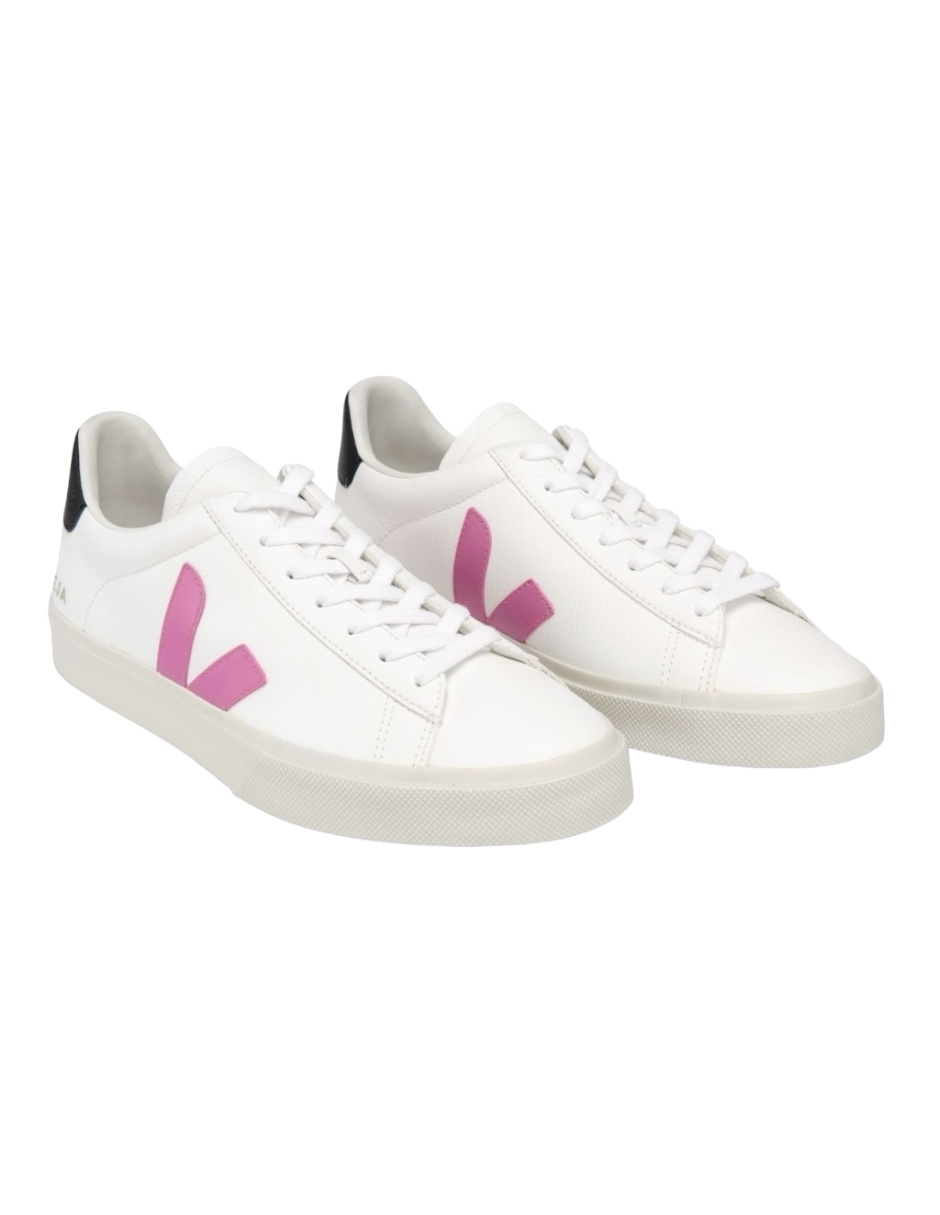 Tenis VEJA de campo para mujer logo rosa fucsia Talla 24