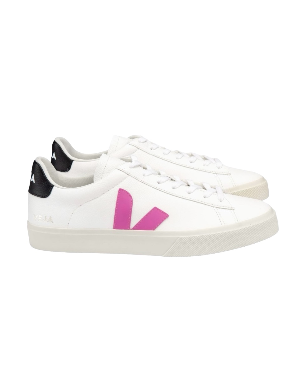 Tenis VEJA de campo para mujer logo rosa fucsia Talla 24