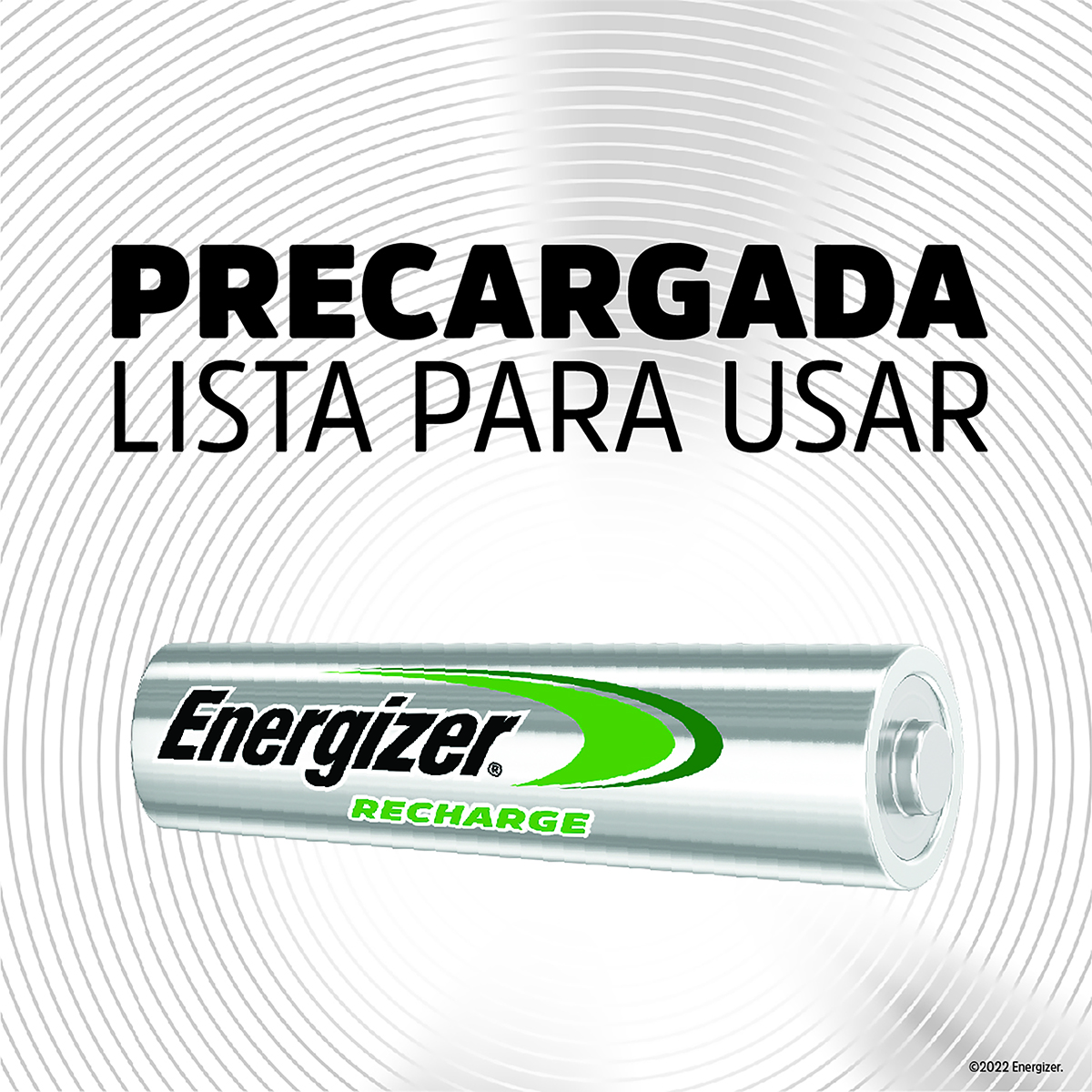 Pilas Baterías Energizer Recargables 4 piezas AA