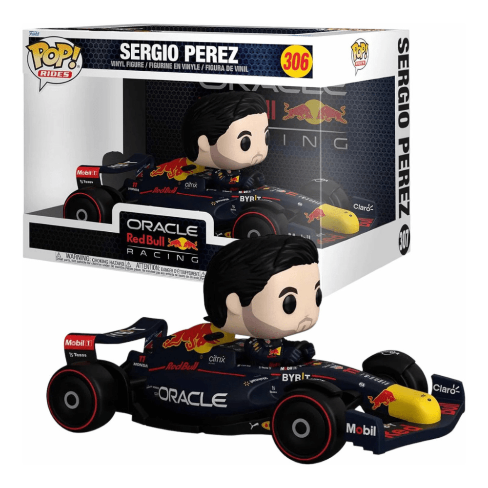 Exclusivo! Funko Pop Sergio Checo Perez 306 Ride Formula 1 Oracle Red Bull 