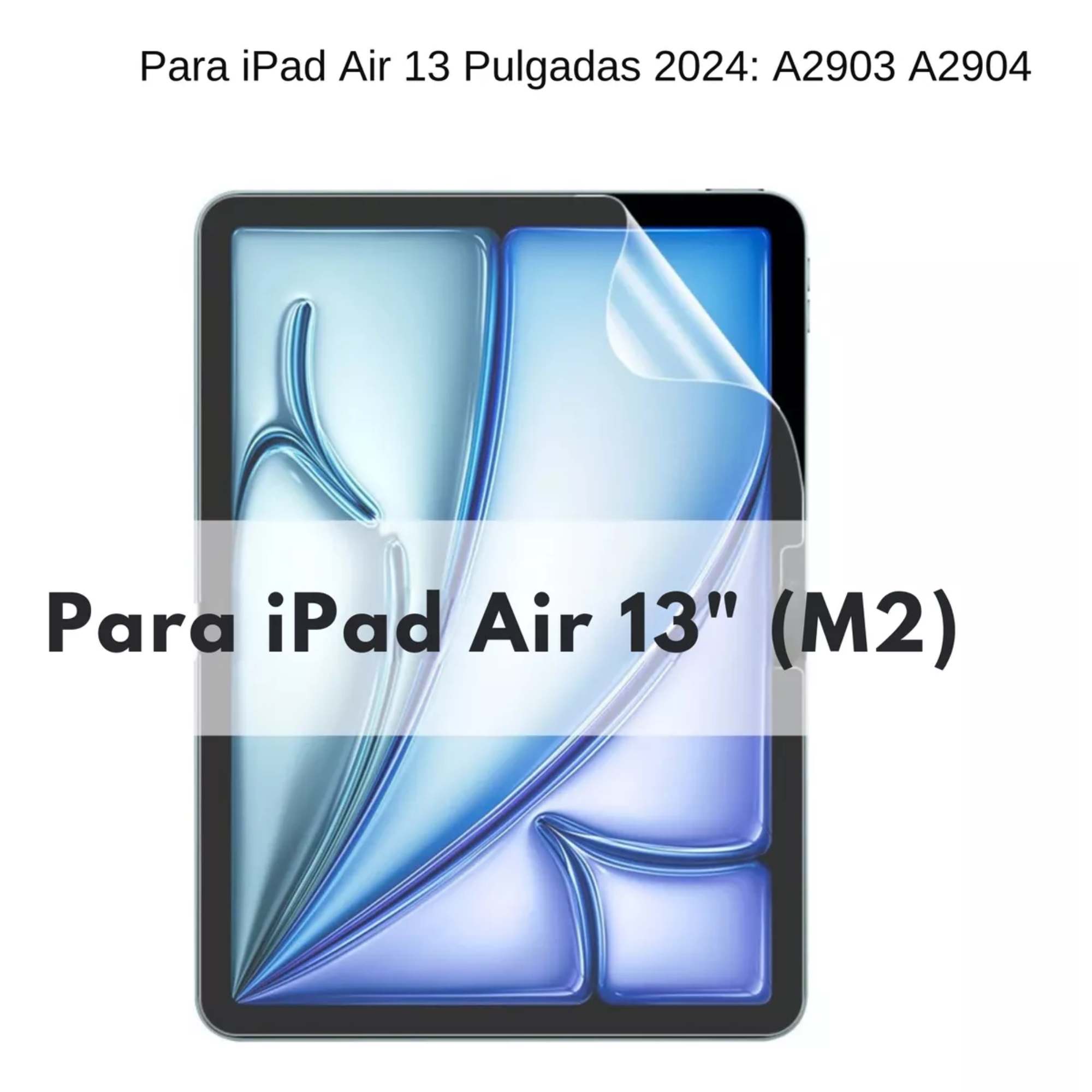2 Micas Protector Pantalla Para iPad Air Pro 13 Efecto Textura Papel