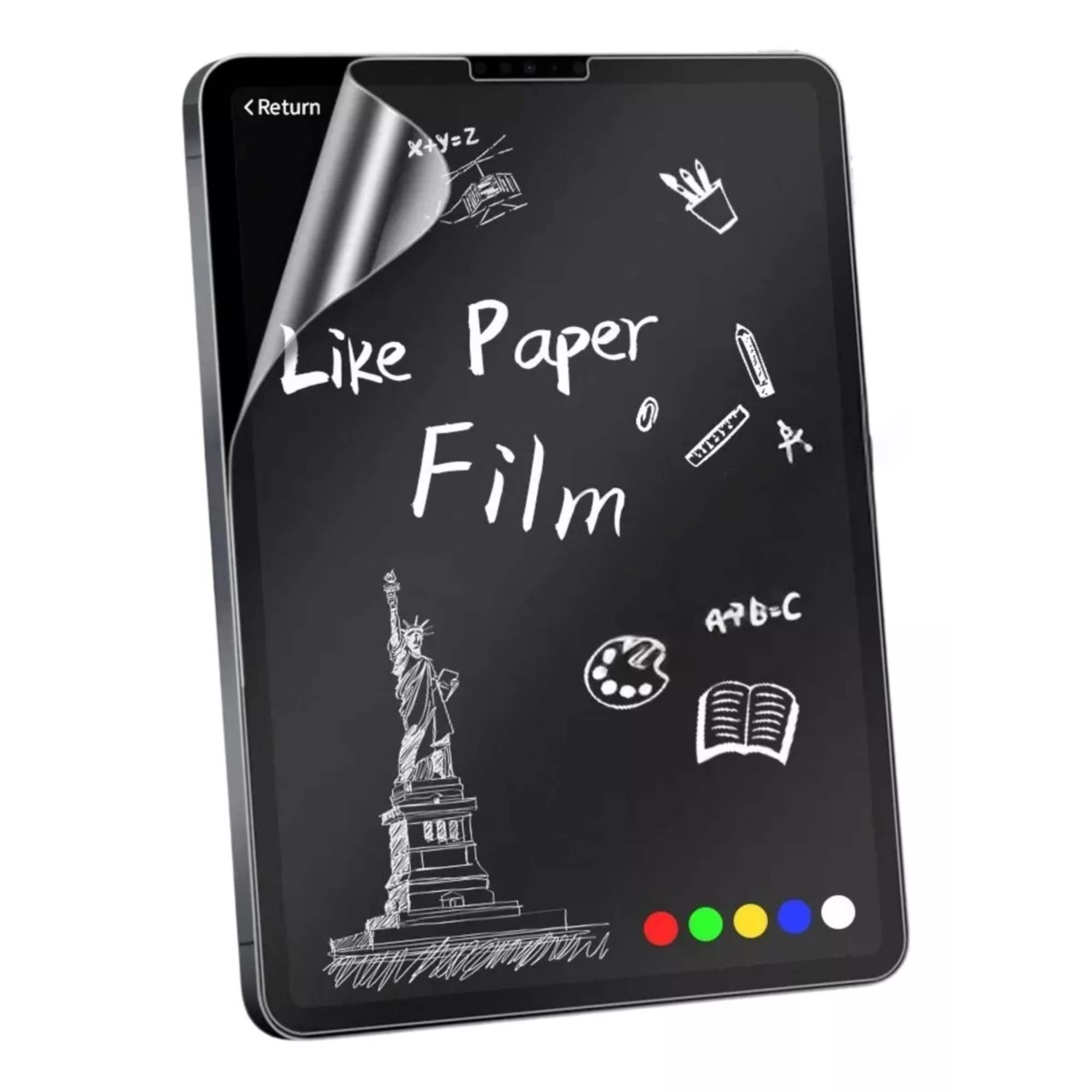 2 Micas Protector Pantalla Para iPad Air Pro 13 Efecto Textura Papel