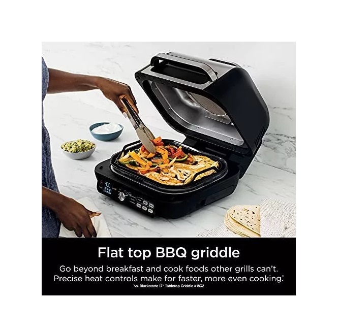 Asador, Parrilla, Plancha Eléctrico Ninja Modelo: LG651 Foodi Smart XL Pro 7 Funciones en 1 Equipo