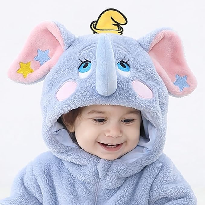 Mameluco Pijama Elefante Bebé Kawaii Disfraz