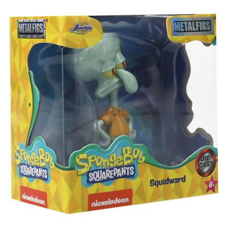 Figura Colección Bob Esponja Calamardo Metalfigs 2,5 Pulgadas Oficial
