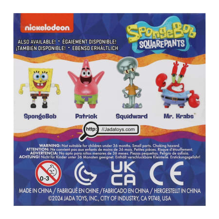 Figura Colección Bob Esponja Calamardo Metalfigs 2,5 Pulgadas Oficial