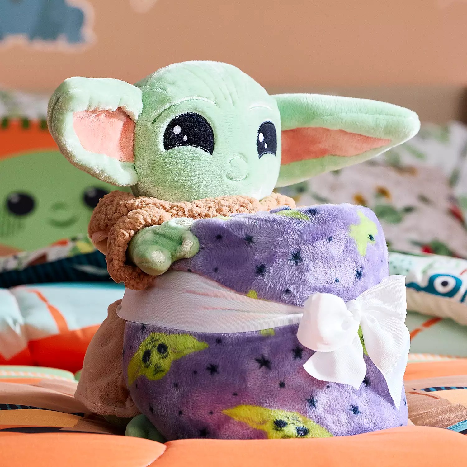 Conjunto Cobija y Peluche Para Niños The Child The Mandalorian Star Wars Oficial