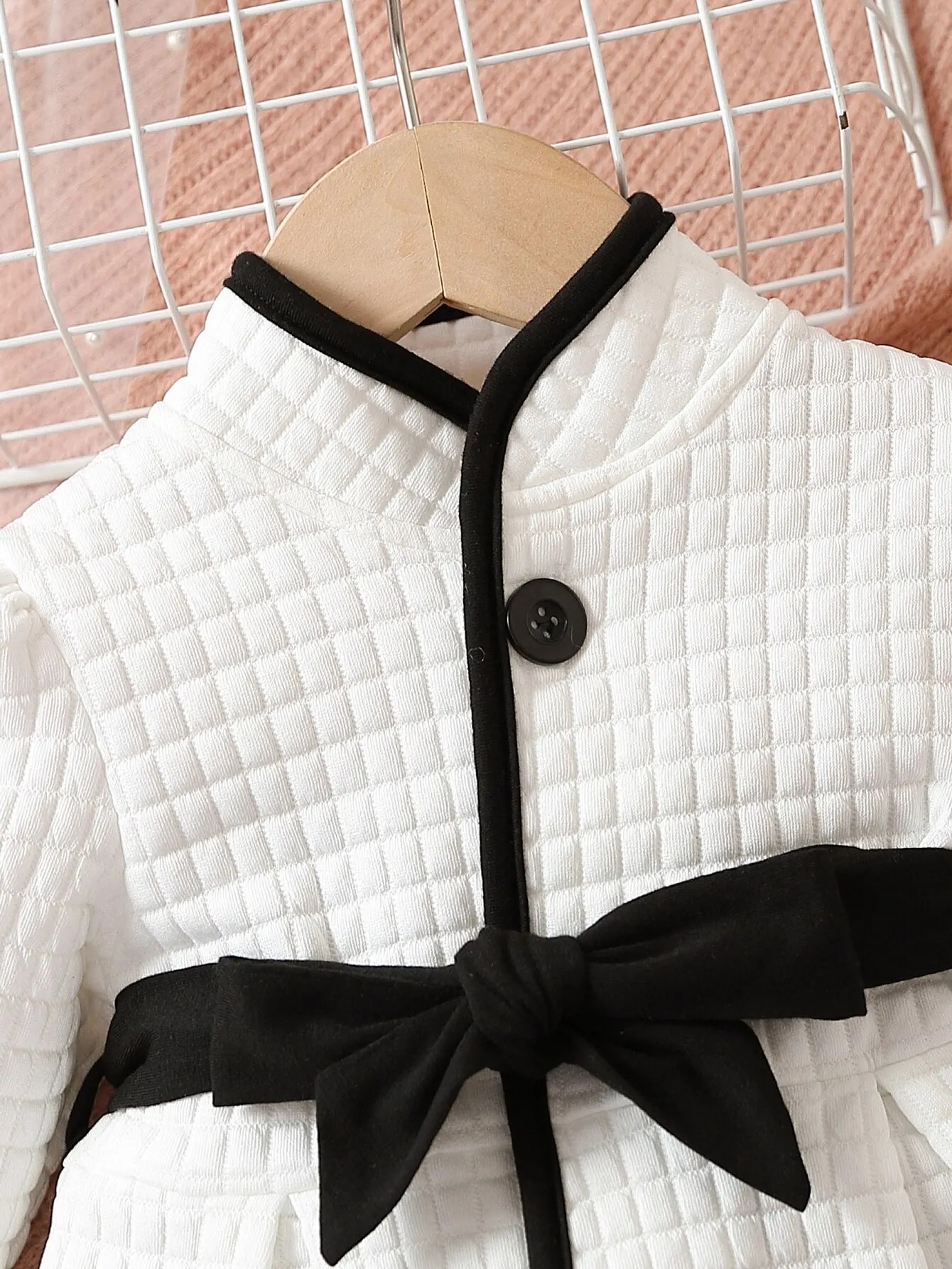 Vestido Térmico Cinturón Niñas Abrigo Princesa Moda Otoño Invierno