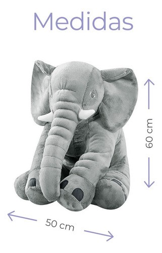 Juguetes de almohada para elefantes de peluche de gran tamaño 30x30