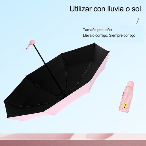 Paraguas Sombrillas De Bolsillo Plegables Anti-ultravioleta VERDe