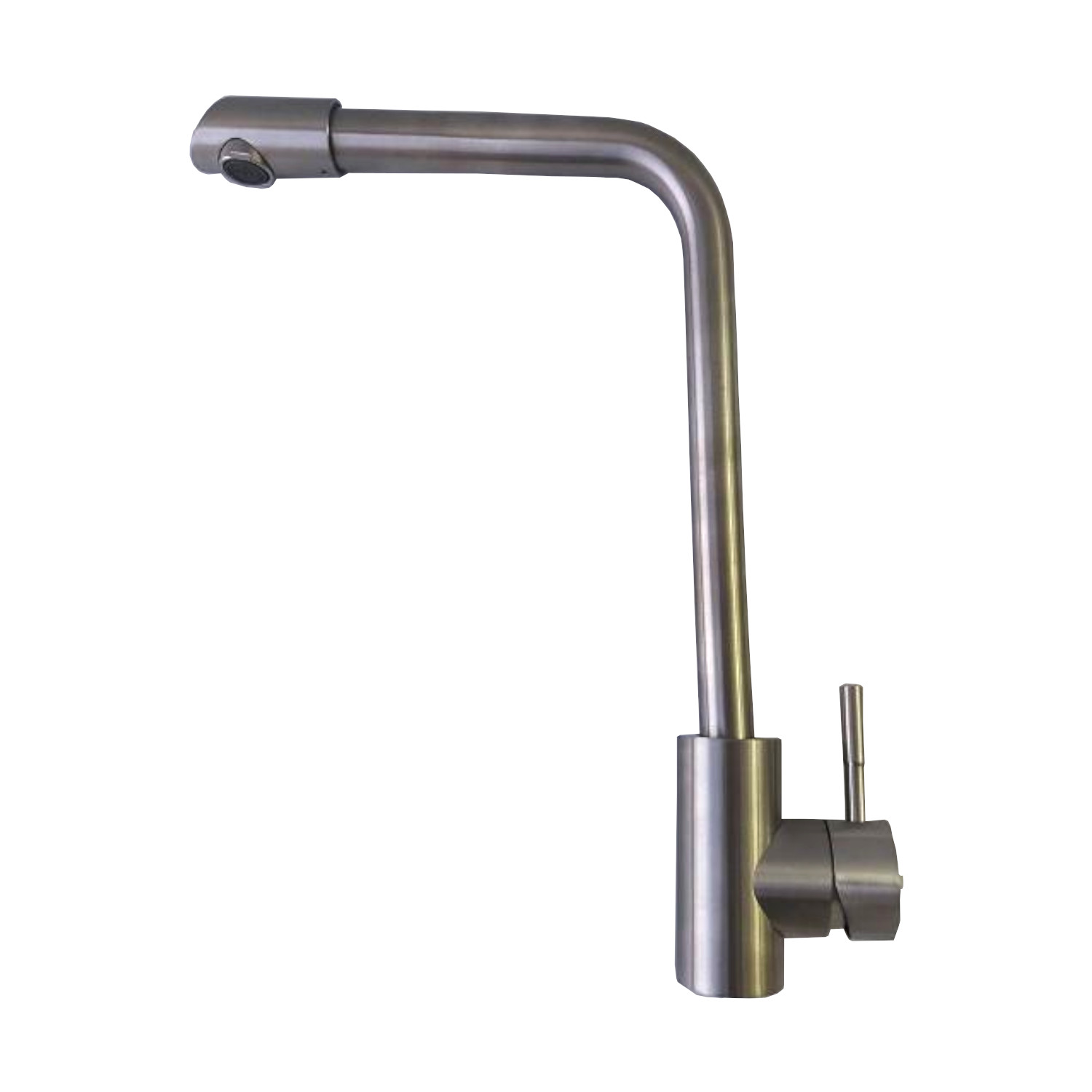 Llave Monomando Fregadero O Tarja Cocina  Alfa Acero Inoxidable 304 Satinada Cobra