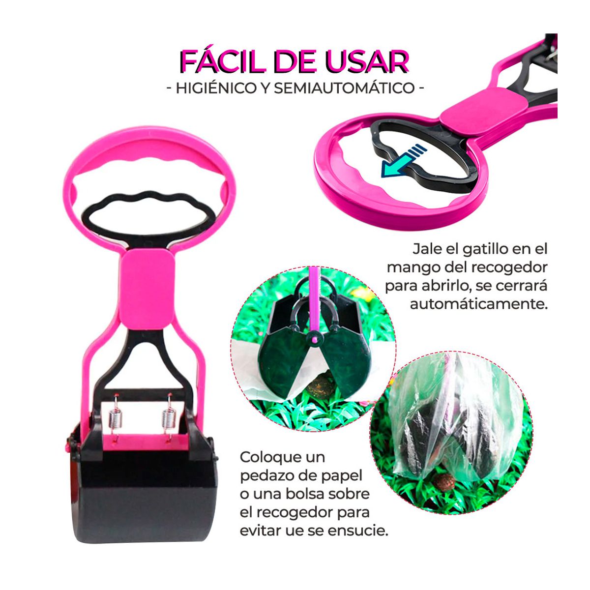 Recogedor Recolector de Heces Para Perro Incluye Bolsas Bio De Regalo 