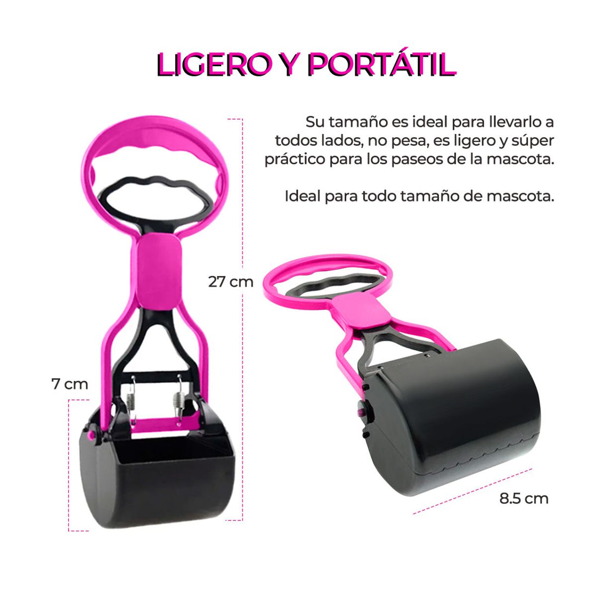 Recogedor Recolector de Heces Para Perro Incluye Bolsas Bio De Regalo 
