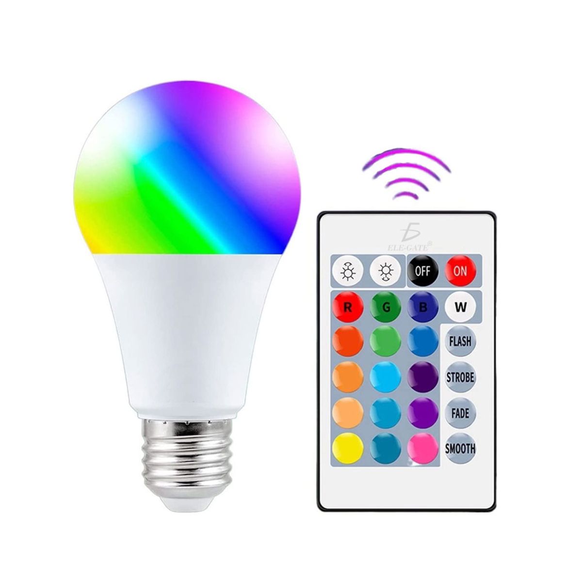 Foco de Luz LED RGB Con Control Remoto 5w