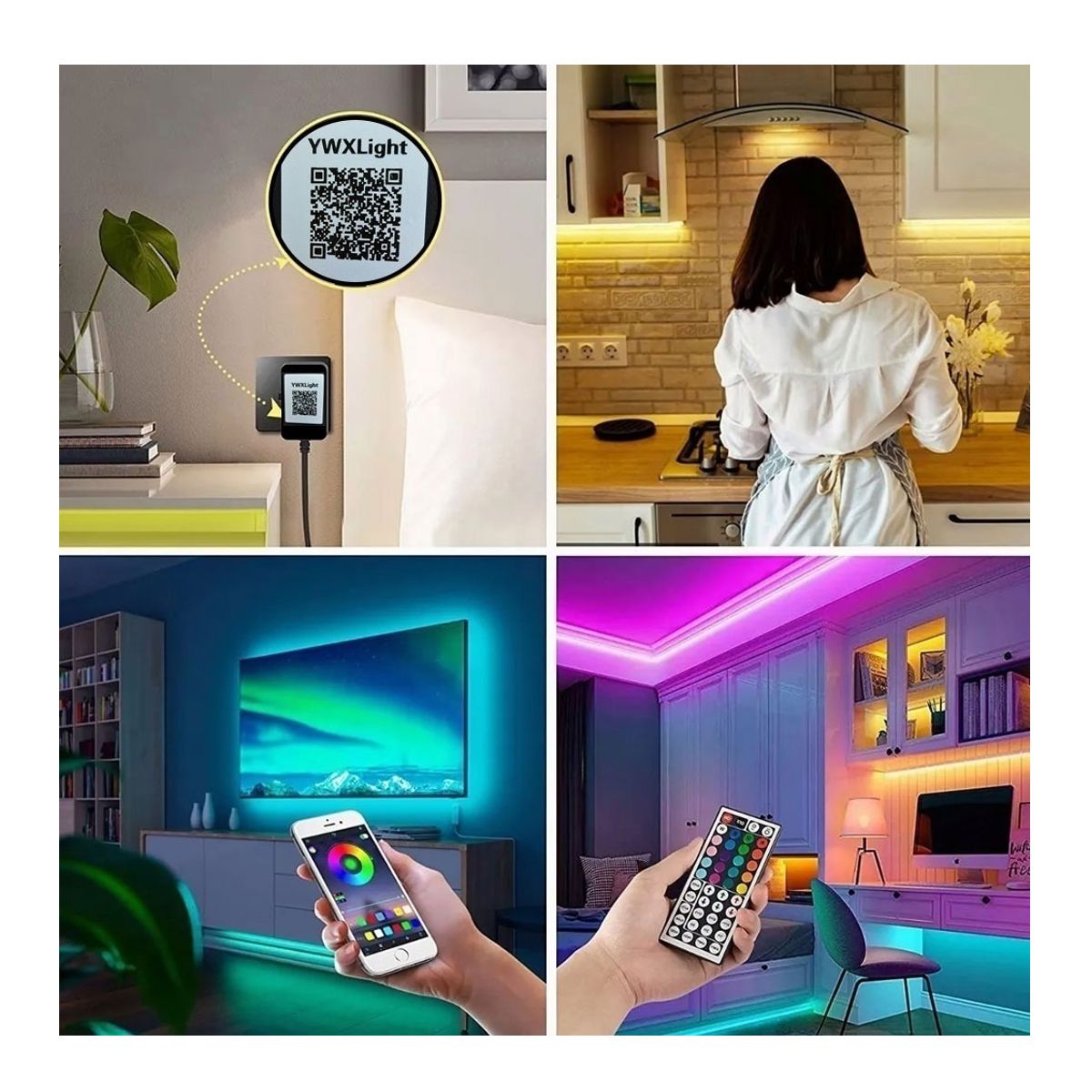 Tira de 10 Metros De Luces Led RGB Bluetooth APP y Control Remoto