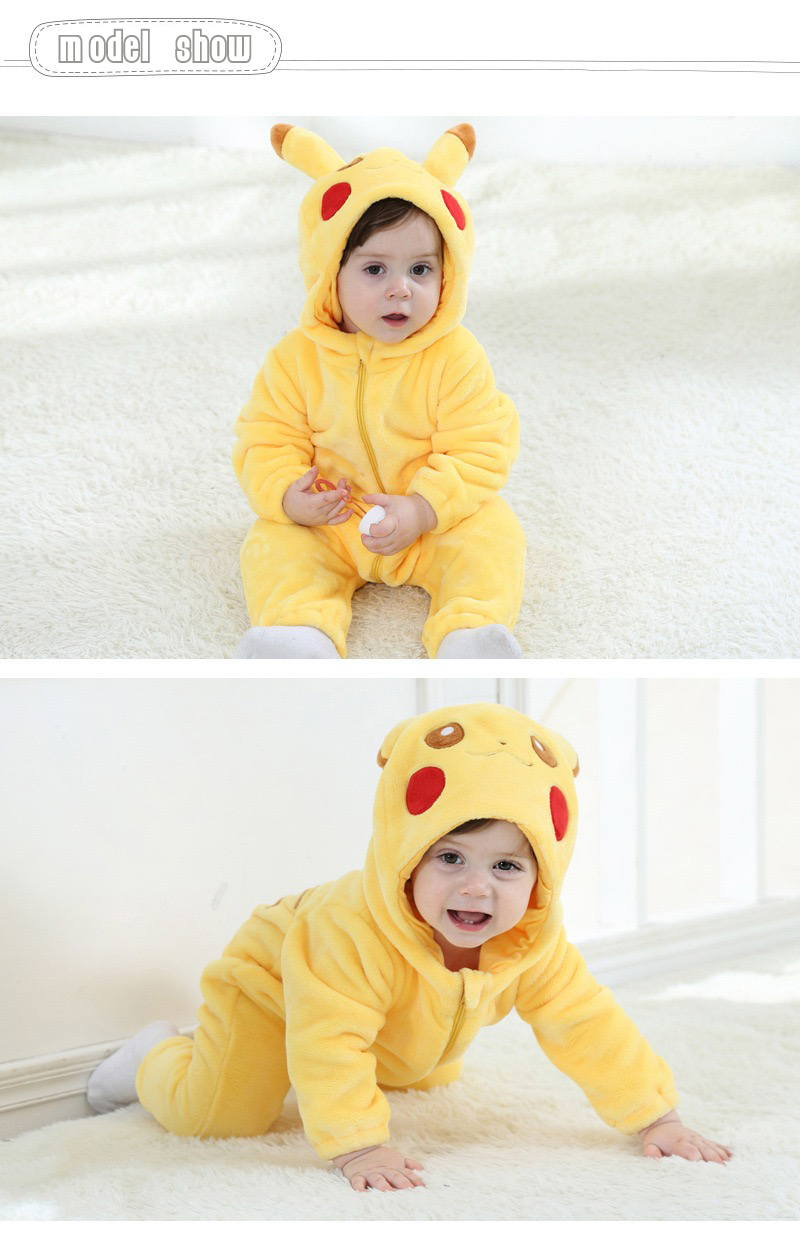 Mameluco Pijama Bebé Kawaii Raton Amarillo Anime Disfraz