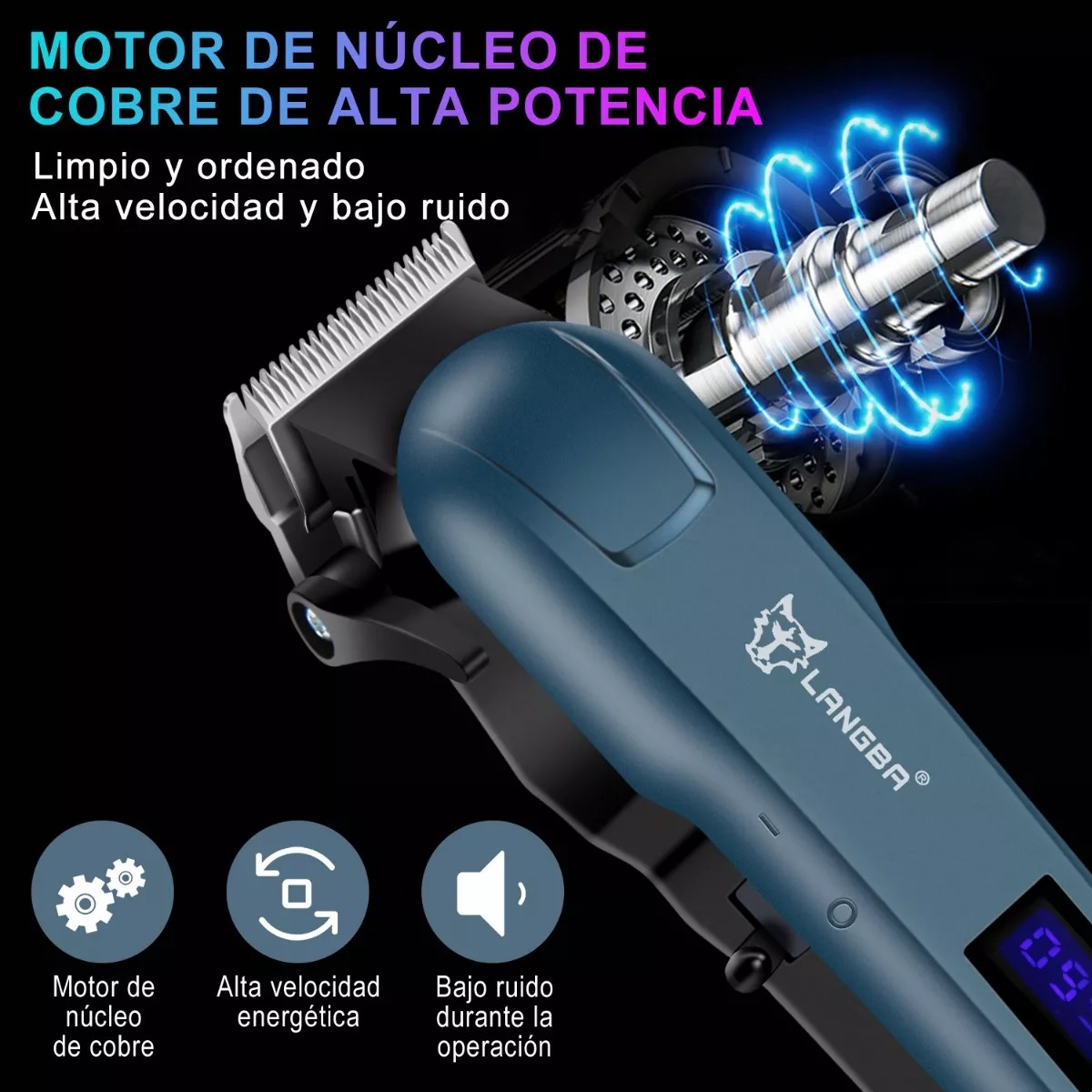 Máquina Rasuradora Y Cortadora De Pelo Para Mascotas
