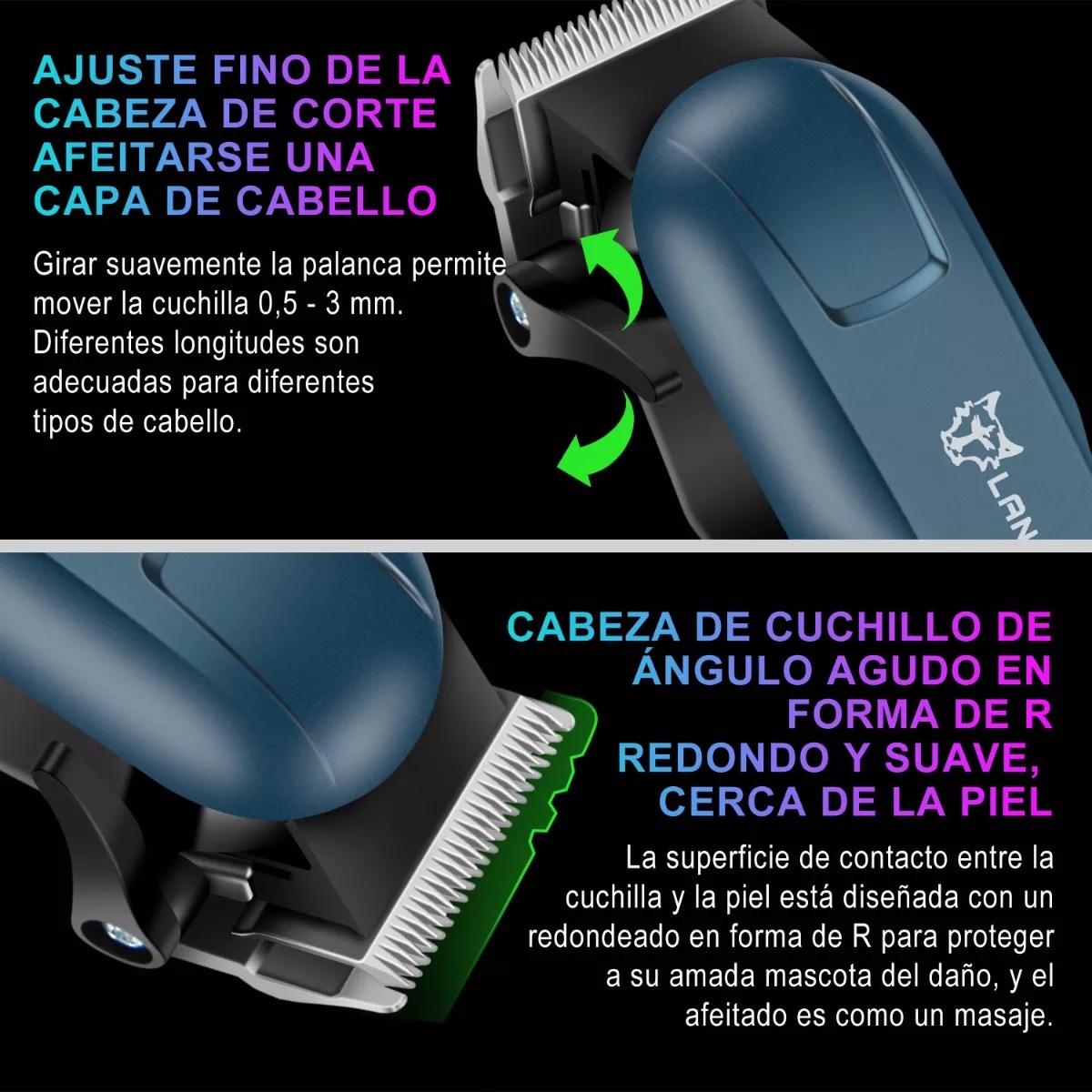 Máquina Rasuradora Y Cortadora De Pelo Para Mascotas