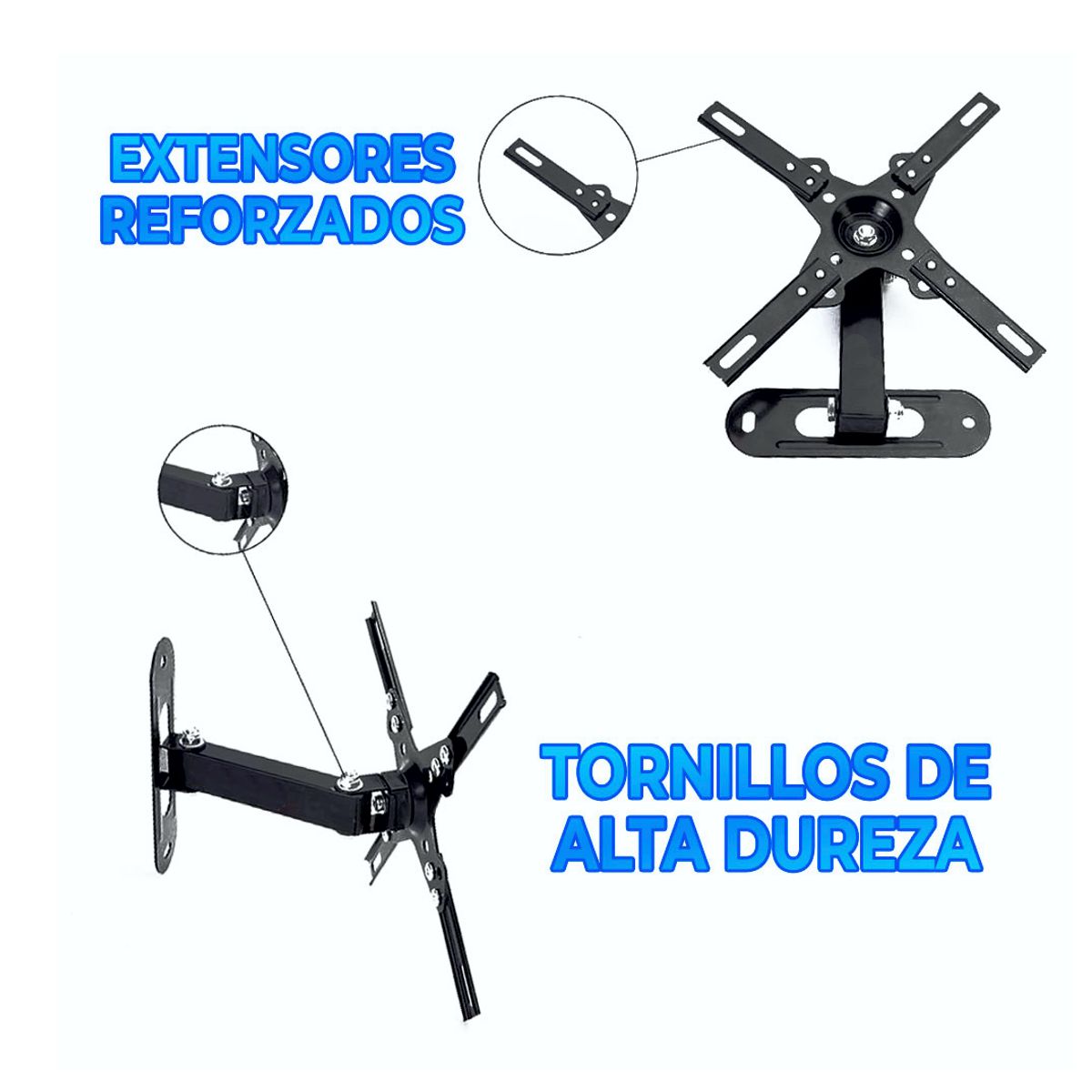 Soporte Articulado de Pared Para Pantalla Monitor TV de 14 a 42 Pulgadas
