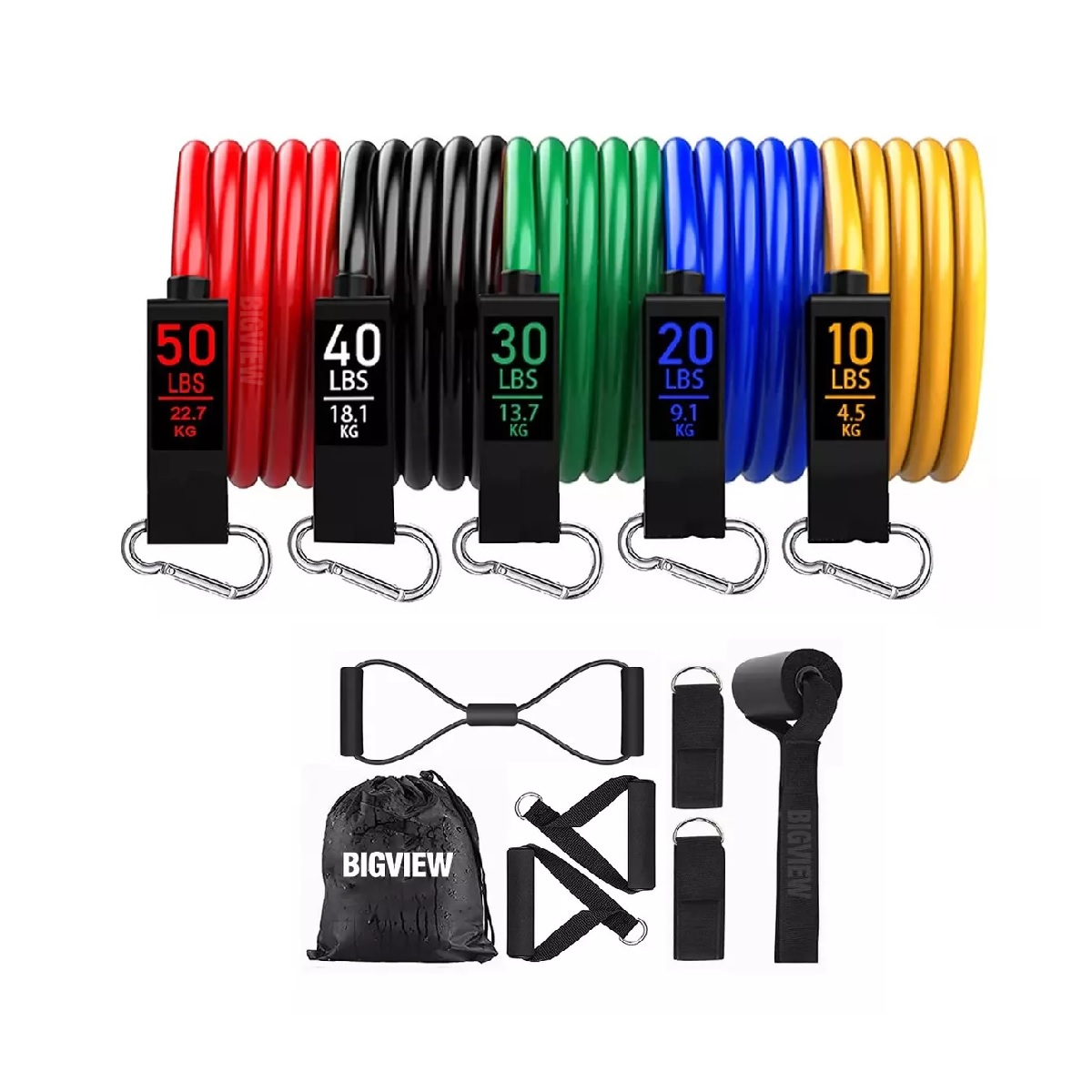 Kit De Banda De Resistencia Ligas Para Ejercicio 12pz
