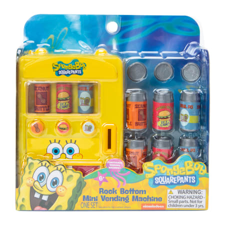 Figura Colección Juego Mini Máquina Expendedora Bob Esponja