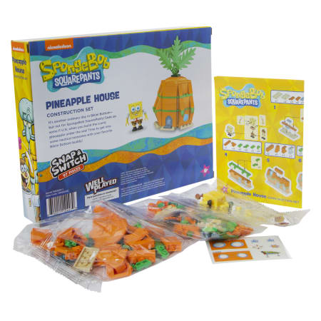 Bob Esponja Set Bloques Figuras Oficial Piña Construcción Regalo Niños