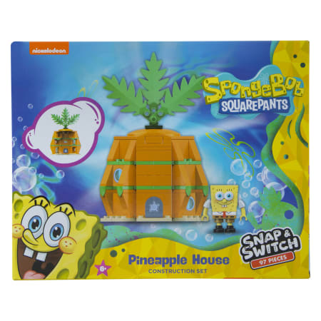 Bob Esponja Set Bloques Figuras Oficial Piña Construcción Regalo Niños