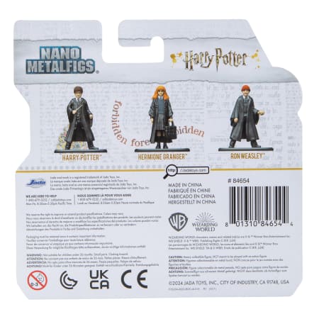 3 Figura de Colección Película Harry Potter Nano Metalfigs PVC