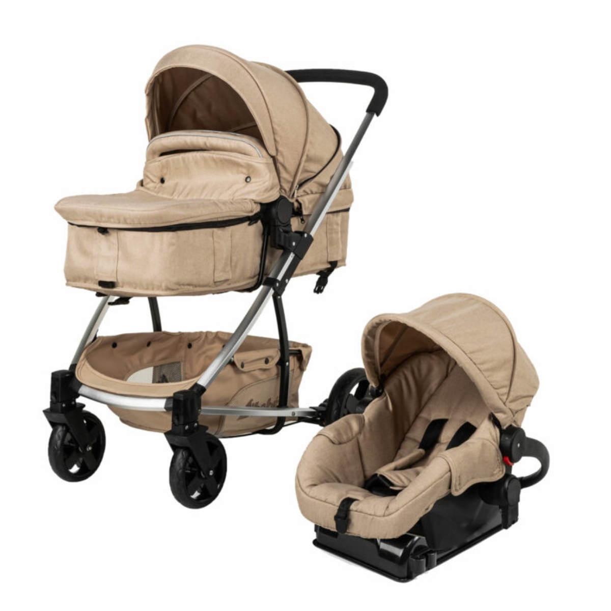 Carriola D'Bebé Travel System Eclipse Beige ENDY15