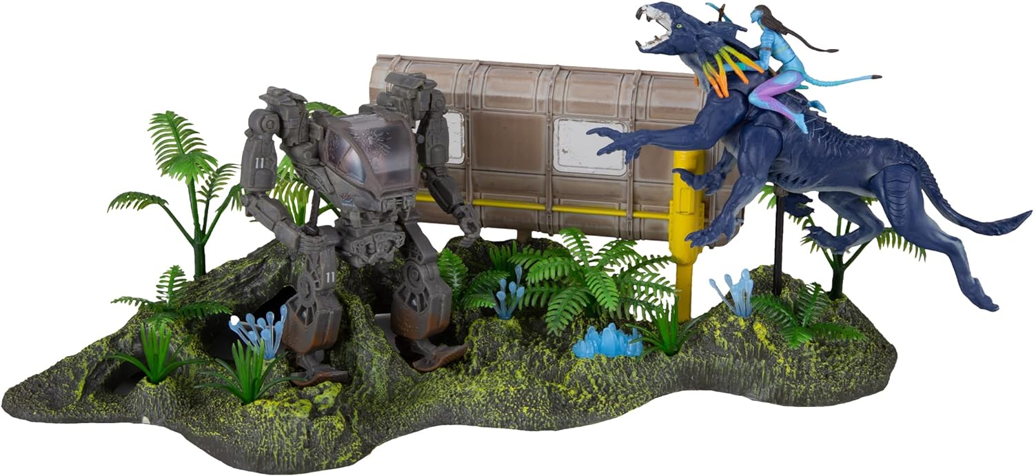 Figura McFarlane Avatar El Camino del Agua World of Pandora Batalla del Sitio Shack