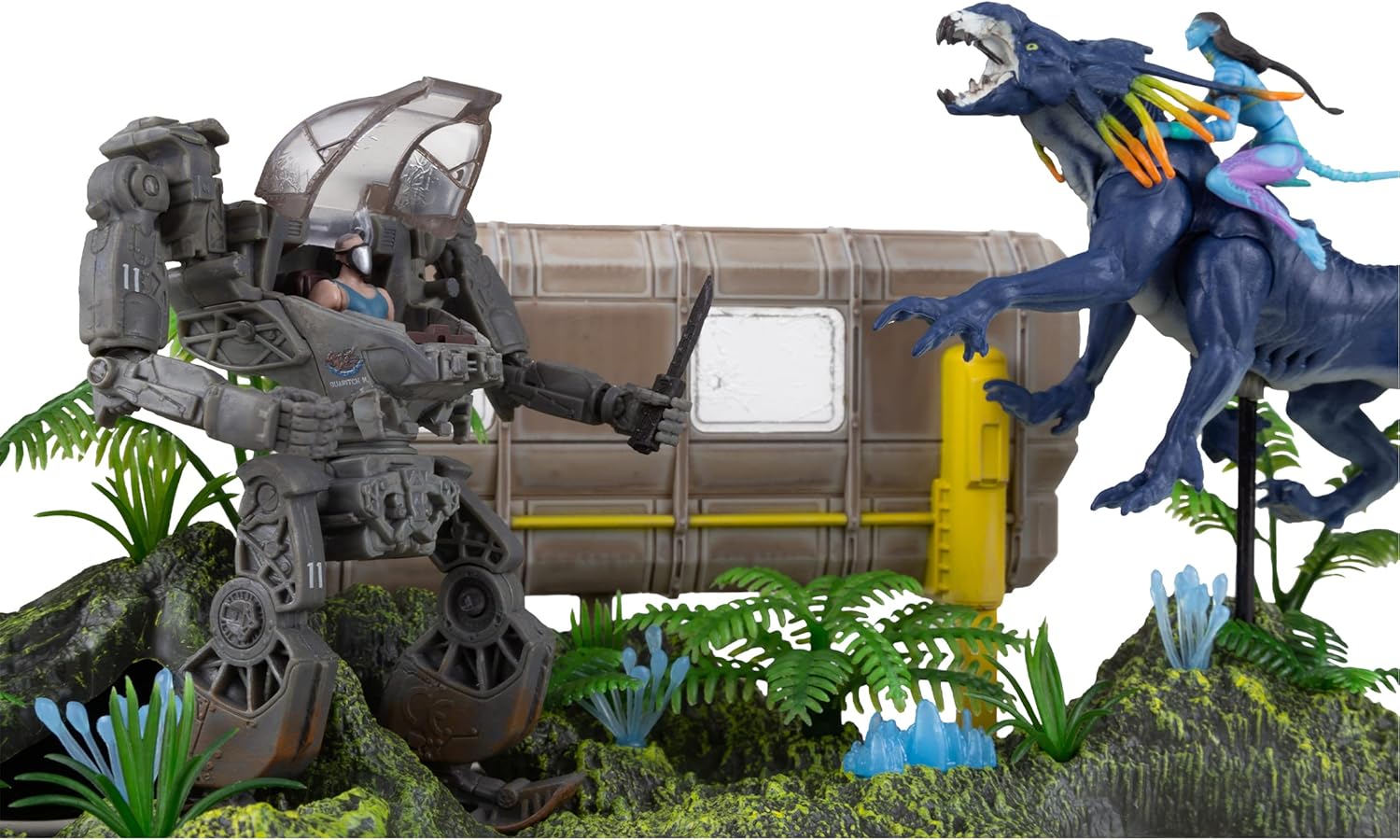 Figura McFarlane Avatar El Camino del Agua World of Pandora Batalla del Sitio Shack