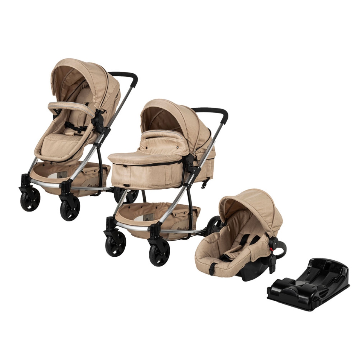 Carriola D'Bebé Travel System Eclipse Beige ENDY15