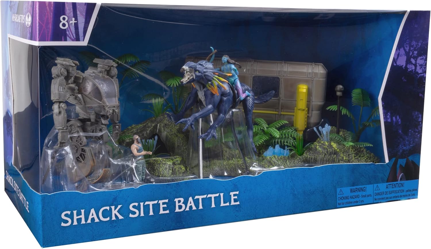 Figura McFarlane Avatar El Camino del Agua World of Pandora Batalla del Sitio Shack