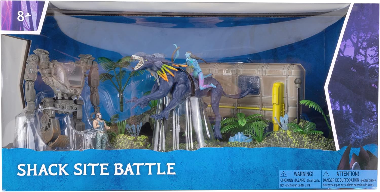 Figura McFarlane Avatar El Camino del Agua World of Pandora Batalla del Sitio Shack