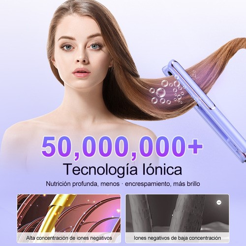 Plancha Para Cabello Profesional Para Mojado Y Seco Cerámica VIOLETA