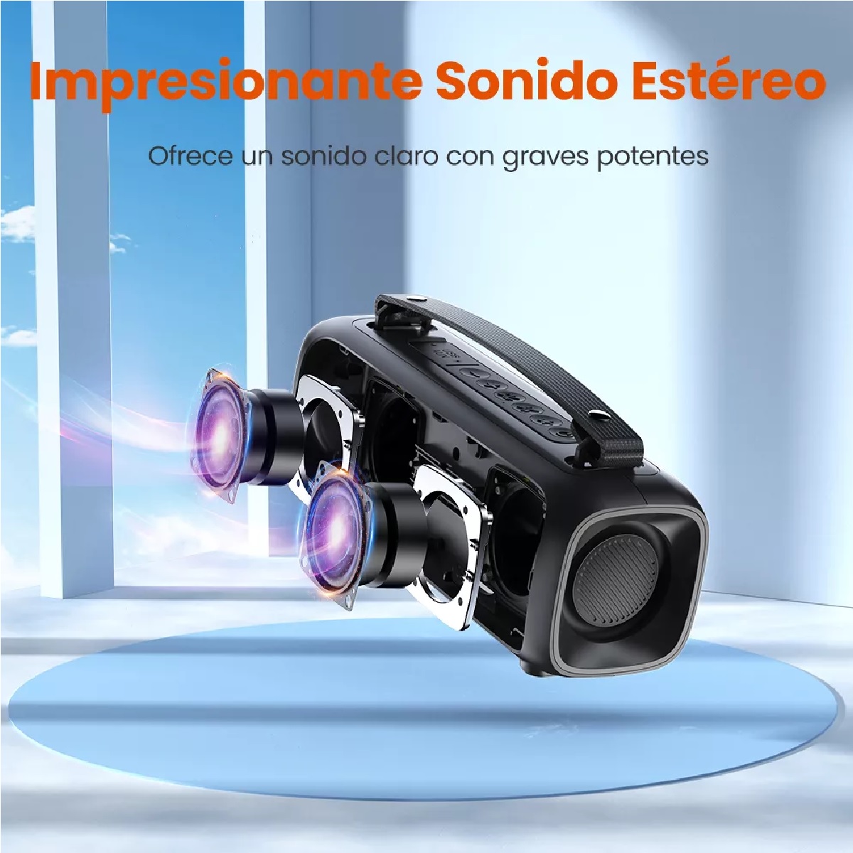 Bocina Sounarc P3 Altavoz Portátil 16w, Sonido Inalámbrico