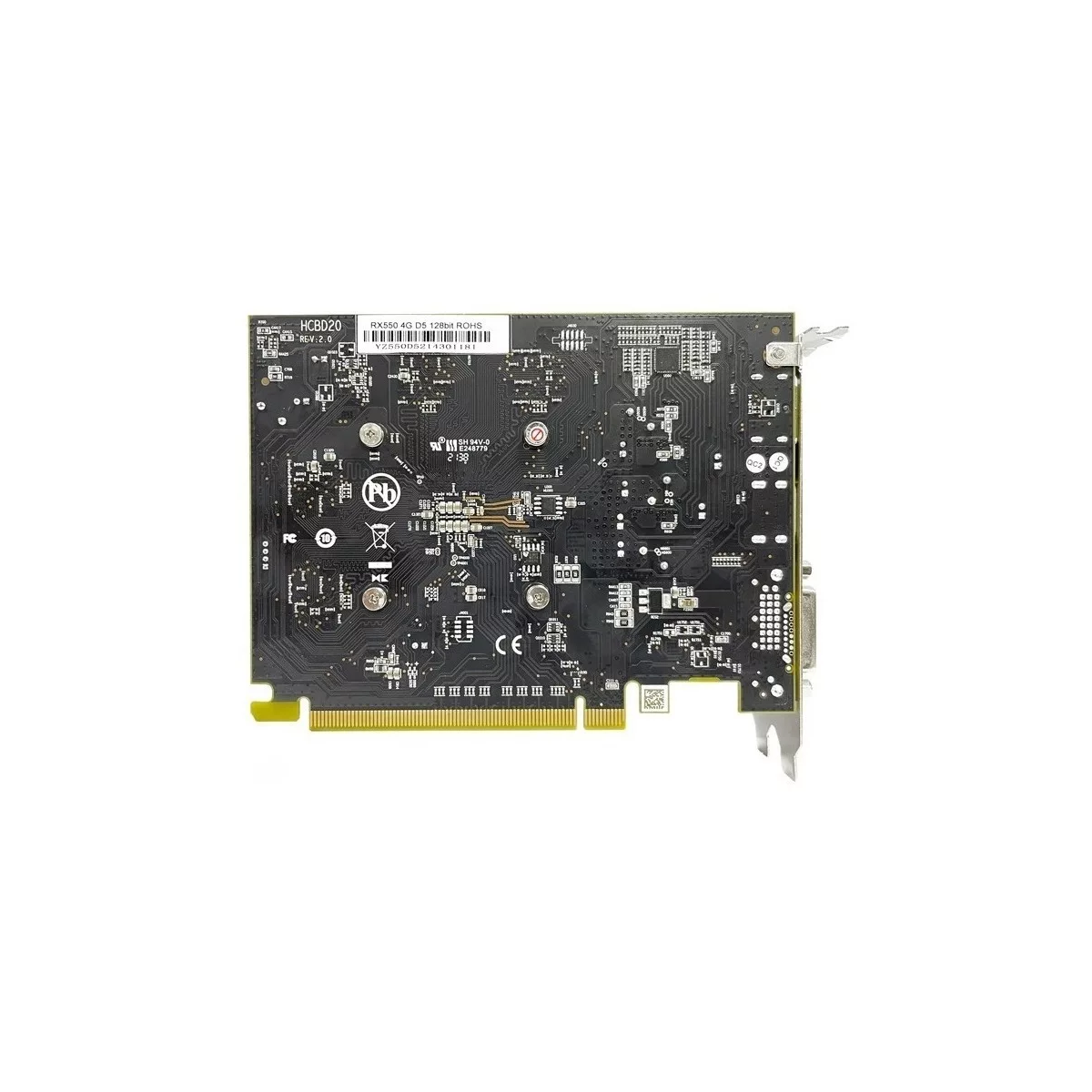Tarjeta Gráfica Amd 51risc Rx550 4g 512sp 128bit Gddr5