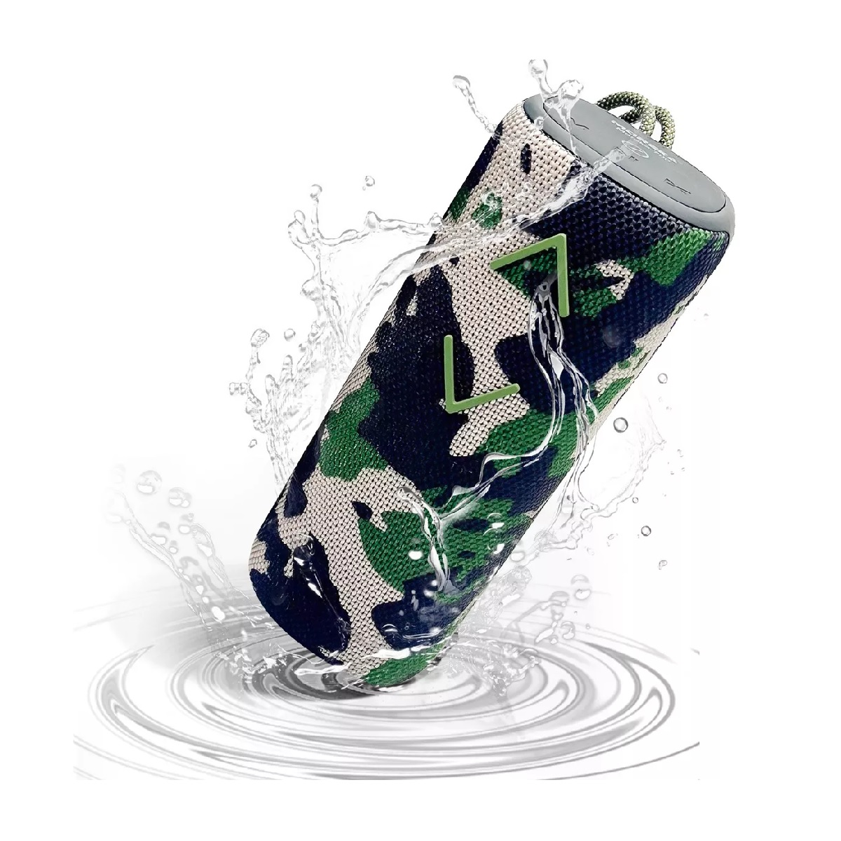 Bocina Bluetooth Portátil Subwoofer Altavoz Recargables Verde Musgo