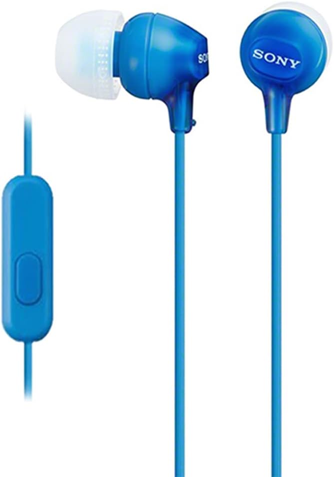 Sony EX14AP Audífonos In-Ear con Micrófono, Manos Libres, Azul