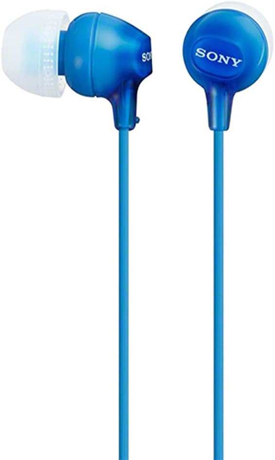 Sony EX14AP Audífonos In-Ear con Micrófono, Manos Libres, Azul