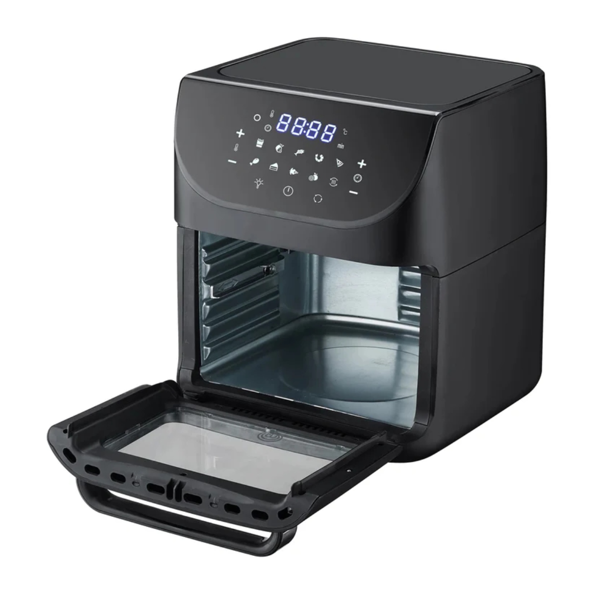 Horno Freidora de Aire Masterchef MK-AFO-12DT 12L Multifuncional Negro ALBY8